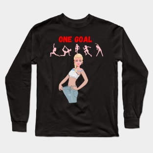 One Goal Activity Sport T-Shirt Long Sleeve T-Shirt